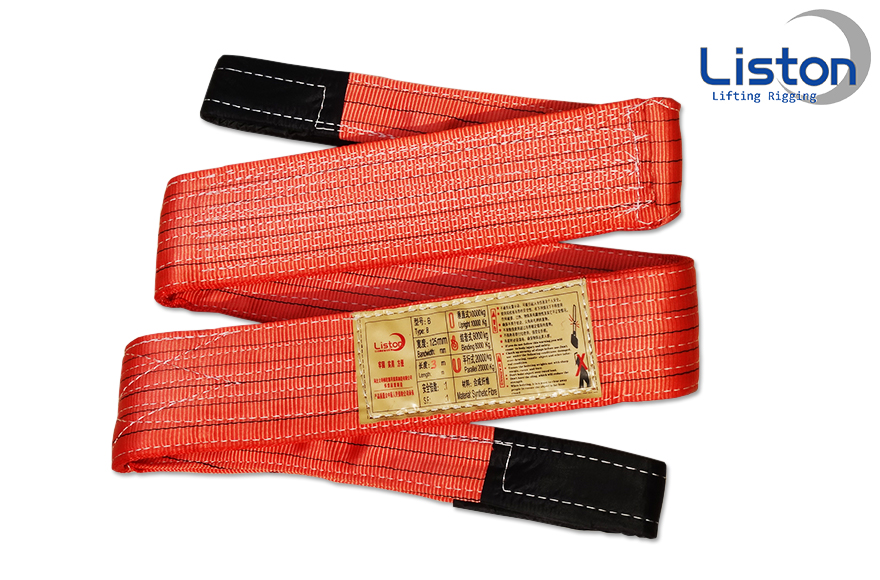 彩色扁平吊裝帶 紅色5噸