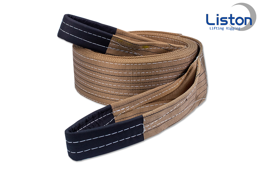 彩色扁平吊裝帶 棕色6噸