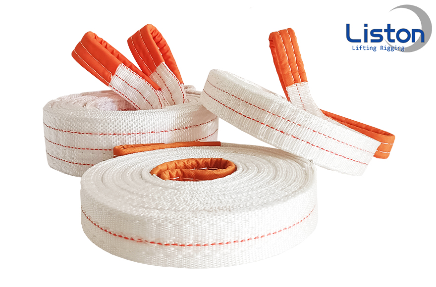 丙綸白色扁平吊裝帶：四倍安全系數(shù)